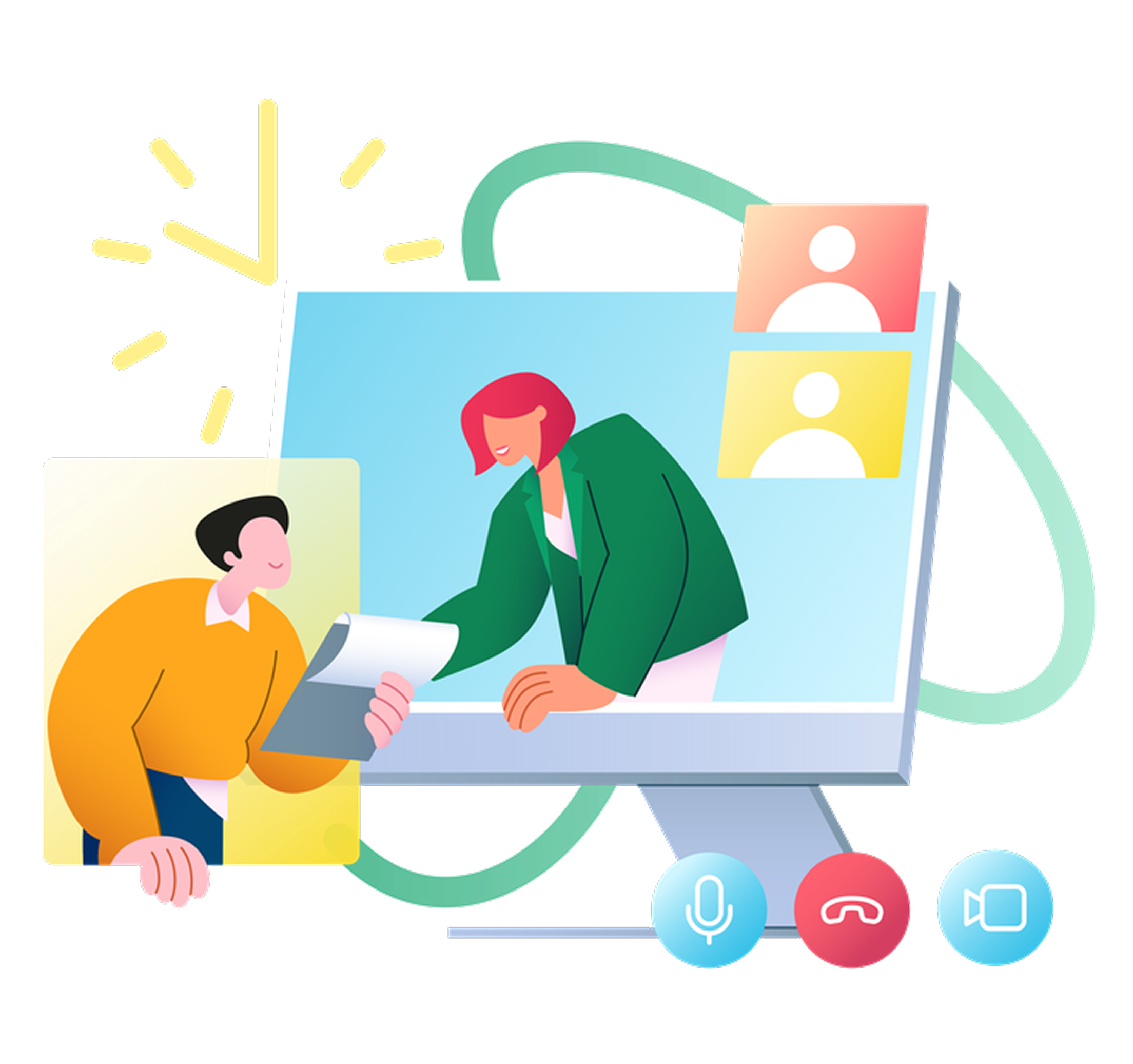 Contact illustration